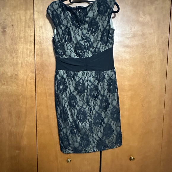 Like new chaps Black lace dress. - Picture 2 of 3